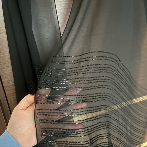 Mesh sequined shawl wrap scarf - Picture 3 of 3